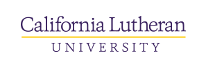 California Lutheran University (logo in purple and gold on white background)