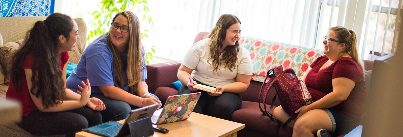 Student in residence hall